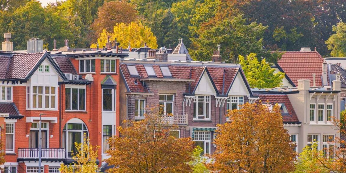 daken van huizen in Gelderland