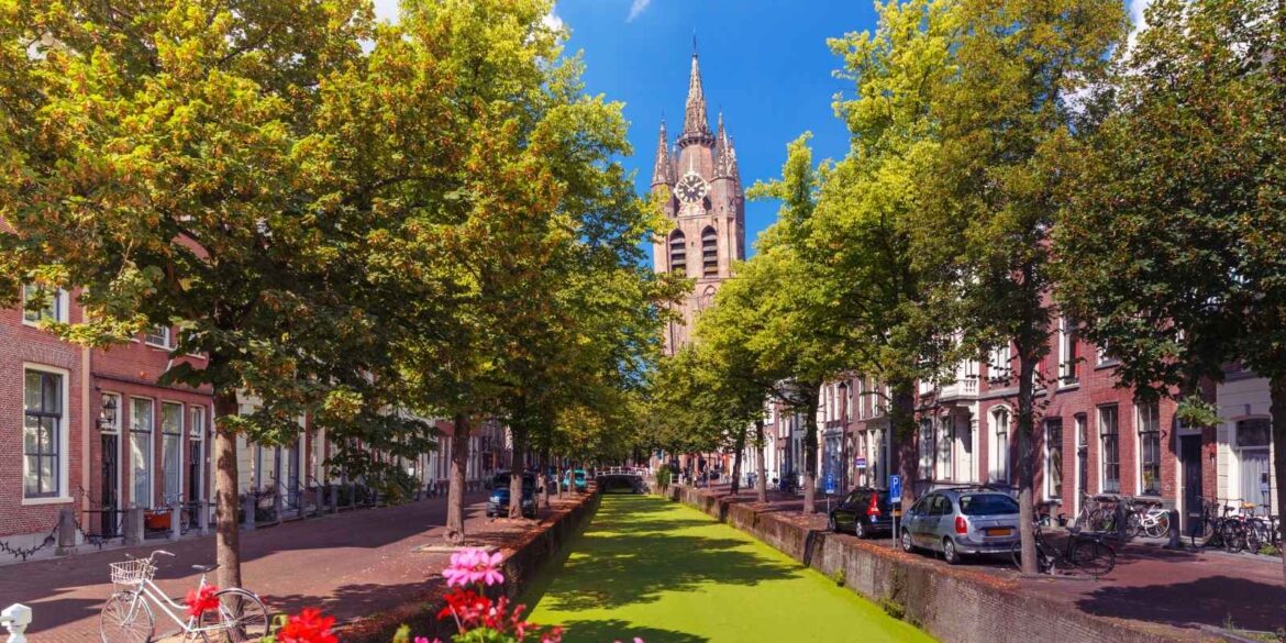 afbeelding van huisjes in delft zuid holland